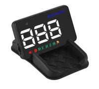 Affichage Tête Haute pour Voiture, Compteur GPS Numérique, Noir | ABS PC Léger, Installation Simple, Écran Clair et Stable, pour Tableau de Bord ou Pare-brise