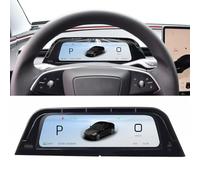 Affichage tête Haute Tesla pour Model 3 Highland 2024-2025 - Design amélioré sans Obstruction des Ventilateurs AC, écran de 9,66", CarPlay/Android Auto, Alerte d'angle Mort