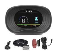 Affichage tête Haute Universel pour Voiture, projecteur GPS HUD OBD2 avec Compteur de Vitesse, température de l'eau, Tension, jauges de consommation de Carburant et Chien