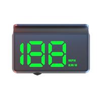 Affichage tete haute voiture,Compteur de vitesse numérique avec de grandes caractères,commutable entre MPH et KM/H,luminosité automatique HUD,Mise en marche automatique, câble USB Plug & Play,Vert