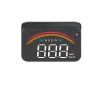 Affichage Tete Haute Voiture, iKiKin Compteur Vitesse Voiture, Voiture HUD avec GPS OBD Double, numérique universel pare-brise KMH/MPH, Projecteur de voiture pour tous les véhicules