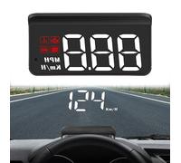 Affichage Tete Haute Voiture pour VW Golf 5 6 7 8 GTE GTI GTD Clubsport, OBD2 + GPS Compteur De Vitesse Numerique Km/H Mph Alerte De Survitesse Température Et Tension,A