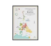 Affiche 50x70 cm - La Carte des Vins du Rhône - LA CARTE DES VINS SVP