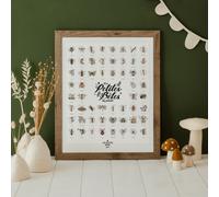 Affiche à tamponner Les petites bêtes du jardin