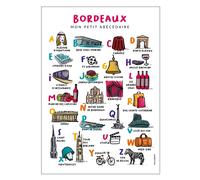 Affiche Abécédaire Bordeaux - 40 x 30 cm