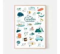 Affiche abécédaire de l'aventurier