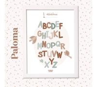 Affiche Abécédaire Paloma Multicolore TU