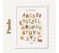 Affiche Abécédaire Paolo Multicolore TU