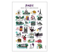 Affiche Abécédaire Paris - 40 x 30 cm