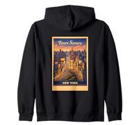 Affiche aérienne Vintage New York City Times Square Sweat à Capuche