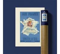 Affiche - Air France - Lignes d'été - Stations Balnéaires - N. Gerale, 1937 - 50x70cm Bleu G