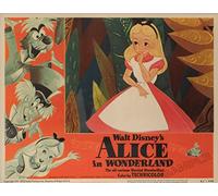 Affiche Alice au pays des merveilles Disney 1951 Vintage Photo murale Art Photo A4