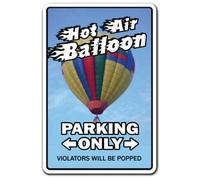 Affiche amusante en forme de montgolfière - Cadeau de stationnement - 20,3 x 30,5 cm