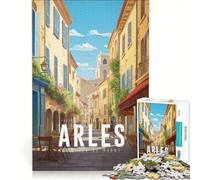 Affiche Arles - France Puzzle 1000 pièces | Décoration parfaite Chaque pièce est unique pour un anniversaire ou Noël. 75x50cm