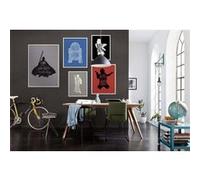 Komar Mantiburi Impression sur toile Star Wars Silhouette Leia 50 x 70 cm (sans cadre) Décoration pour chambre d'enfant