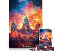 Affiche Artistique Angkor Wat Puzzle de 1000 pièces pour Adolescents Souvenirs, Pouvoir, Repos, Plaisir, Bords précis, Surprise d'anniversaire (50x75cm)