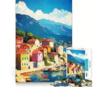 Affiche Artistique de Split Croatie Puzzle de 1000 pièces pour Adolescents idéal pour développer Leurs capacités cognitives et Passer du Temps de Loisirs Finitions impeccables Cadeau Original 50x75cm