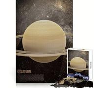 Affiche Artistique Saturne pour Adultes, Puzzle de 1000 pièces, Jeu d'exercice Mental, Joie familiale, découpe de précision, Joli Cadeau (38x52cm)