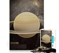 Affiche Artistique Saturne pour Adultes, Puzzle de 1000 pièces, Jeu d'exercice Mental, Joie familiale, découpe de précision, Joli Cadeau (38x52cm)