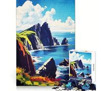 Affiche Artistique Skellig Michael, Puzzle de 1000 pièces pour Adultes, Anti-Stress, découpe précise, Cadeau du Père Noël 50x75cm
