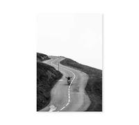 Affiche balade solitaire en moto - Made in France - Affiche seule 30x45