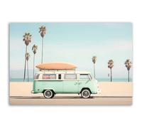 Affiche bord de mer Surf Car Beach - Made in France - Affiche seule 90x60