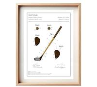 Affiche Brevet Club de Golf - Poster Vintage & Sport | Art Mural Golf, Déco Technique, Idée Cadeau pour Golfeur