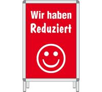 Affiche cadre 'Réduit' en papier, 58,4 x 83,2 cm, pour cadre DIN A-1, rouge (1 pièce)