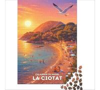 Affiche Calanque Mugel Puzzles Adultes 1000 pièces | puzzle pour un jour de neige l'activité intérieure parfaite quand la neige vous garde à la maison toute la journée50x75cm