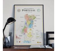Affiche - Carte des vins du Portugal - 50 x 70 cm