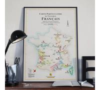 Affiche - Carte du vignoble français - 50 x 70 cm