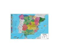 Affiche - Carte Espagne - Spain Map - 61x91,5cm