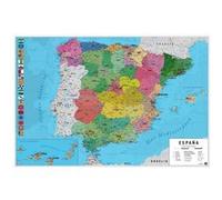 Affiche - Carte Espagne - Spain Map - 61x91,5cm G