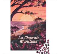 Affiche Charente Maritime Puzzle 1000 pièces pour Adultes | Décoration idéale activités ludiques à la maison collection d'artistes beauxarts 38x26cm