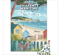 Affiche Charente Maritime Puzzles 1000 pièces | Découpe de précision un défi éducatif unique pour un anniversaire ou un cadeau original 50x75cm