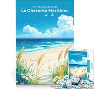 Affiche Charente Maritime Puzzles 1000 pièces pour Adultes | 50x75cm Décoration parfaite cadeau d'anniversaire anti-stress intéressant cadeaux.