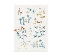 Affiche Chiffres 50x70cm Sous mon baobab Moulin Roty