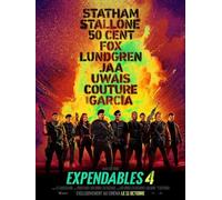 Affiche Cinéma Originale Grand Format - Expendables 4 (format 120 x 160 cm Pliée) Sylvester Stallone - Année 2023