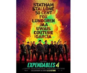 Affiche Cinéma Originale Grand Format - Expendables 4 (format 120 x 160 cm Pliée) Sylvester Stallone - Année 2023