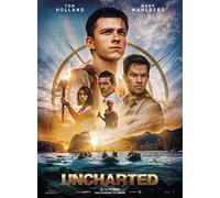 Affiche Cinéma Originale Grand Format - Uncharted (format 120 x 160 cm pliée) Tom Holland - Mark Wahlberg - Année 2022