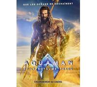 Affiche Cinéma Originale Petit Format - Aquaman Et Le Royaume Perdu (format 40 x 53 cm Roulée) Jason Momoa - Année 2023