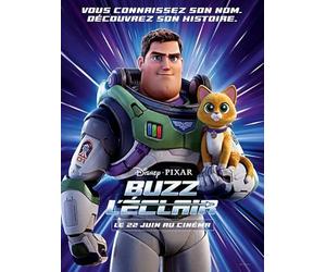 affiche cinéma Originale Petit Format - Buzz L'éclair (format 40 x 53 cm pliée) Année 2022.