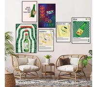 Affiche coréenne pour le Mozambique, impression d'alcool coréen, lait de banane, boissons coréennes, décoration de bar moderne coréen, cuisine esthétique, Farin 18
