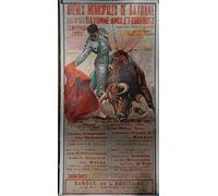Affiche Corrida Bayonne Affiche Poster Reproduction - Format 50X70 cm Papier Luxe 300 GR - Vente du fichier numérique HD Possible Nous Consulter (Boutique : affichevintage.FR)