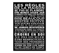 Affiche Cuisine, Les règles de la Maison 1-40x60cm - Made in France - Made in France - 40x60