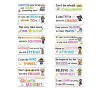 Affiche D’état D’ De Croissance - 16 Cartes D’affirmations Positives