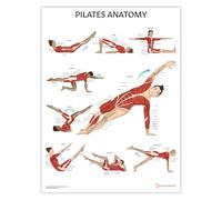 Affiche d'anatomie de Pilates, affiche d'anatomie et de physiologie, affiche de fitness, 45 x 60 cm, guide d'entraînement Pilates, anatomie sportive