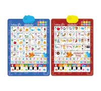 Affiche d'apprentissage, Outil d'apprentissage Multilingue, 62,5 X 42 Cm, Interactifs, Tableau Mural Parlant, Contenu Complet, pour Les De 3 À 8 Ans, Développement du Langage en Cla