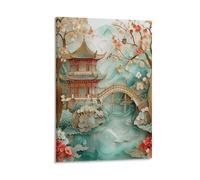 Affiche d'art asiatique - Affiche d'art oriental chinois - Art chinois - Art sud-asiatique - Décoration murale chinoise - Affiche murale orientale - Poster de décoration asiatique - Poster sur toile -