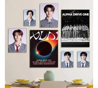 Affiche d'art auto-adhésive populaire a-alpha d-drive o-one Kpop, autocollant en papier imperméable, affiches de café et de Bar, autocollants muraux HEI-9